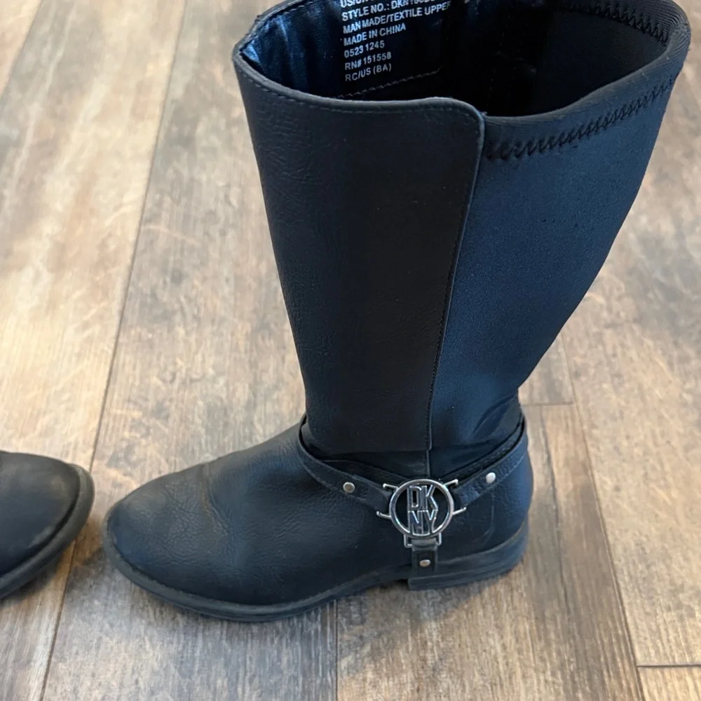 DKNY Black Kids Boots - Picture 7 of 10